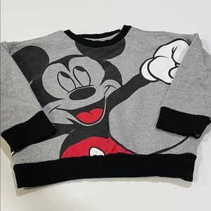 Disney Junior - Gray and Black Mickey Mouse Sweater